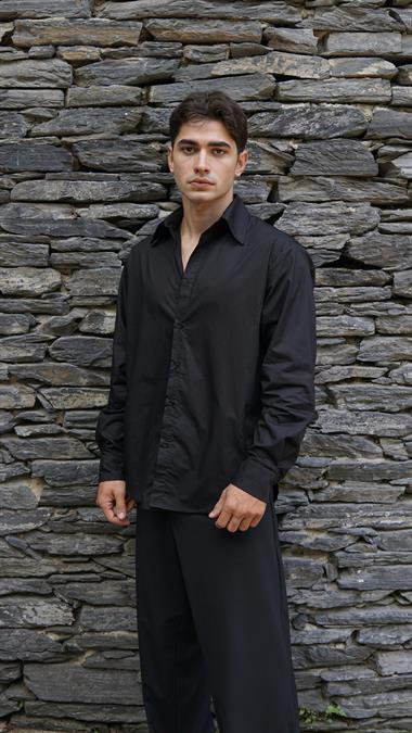 Heathcliff Siyah Gömlek