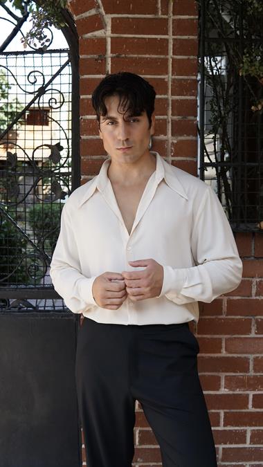 İnce Memed Bej Gömlek