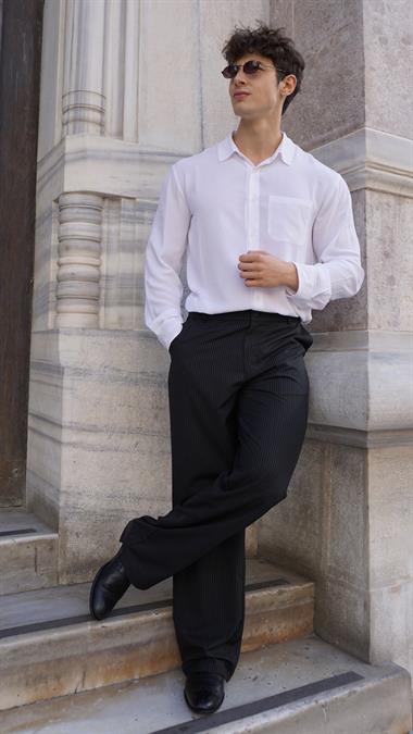 İnce Memed Çizgili Pantolon