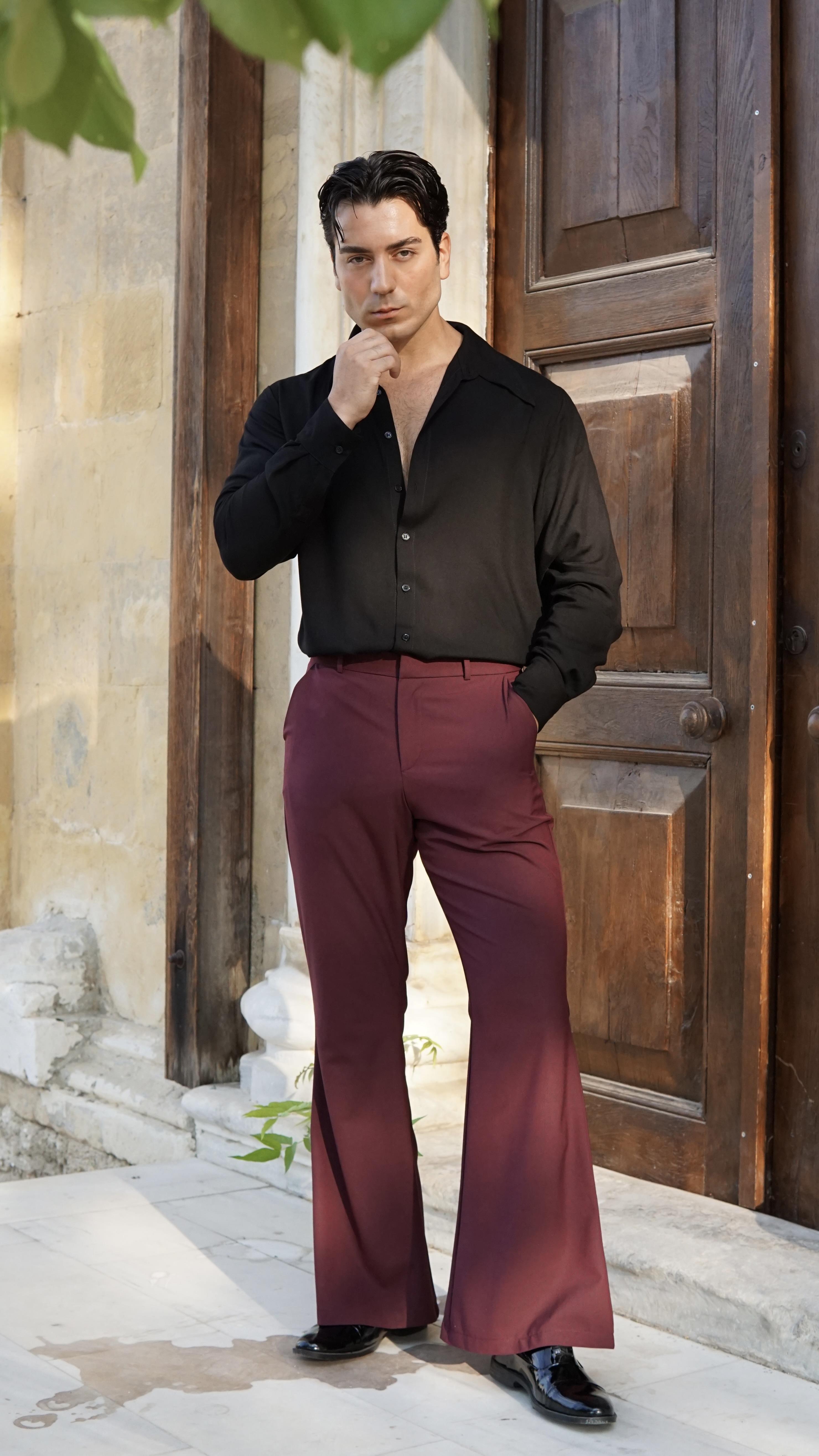 Alonso Juan Burgundy Pantolon