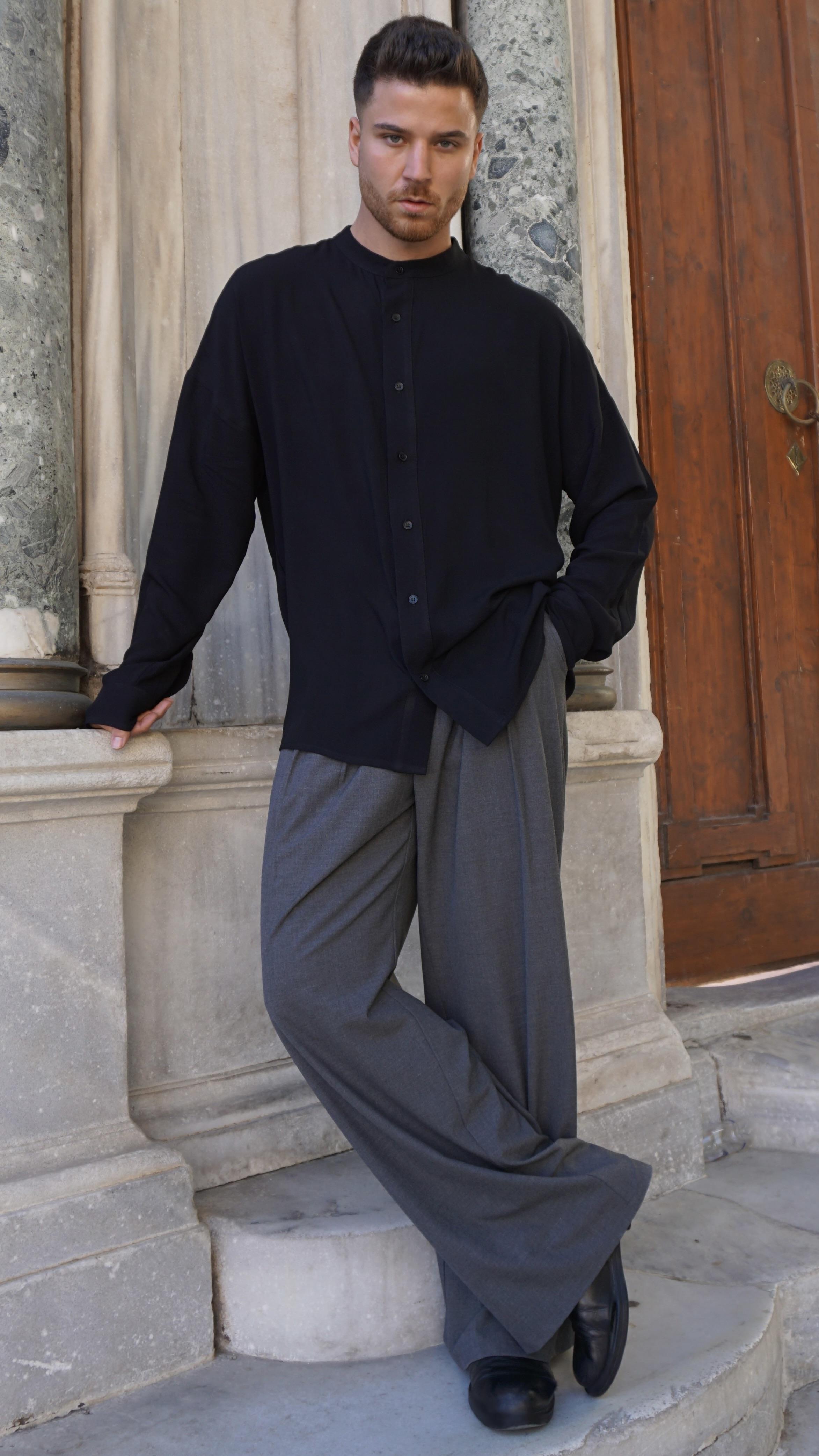 Charles Bingley Siyah Gömlek