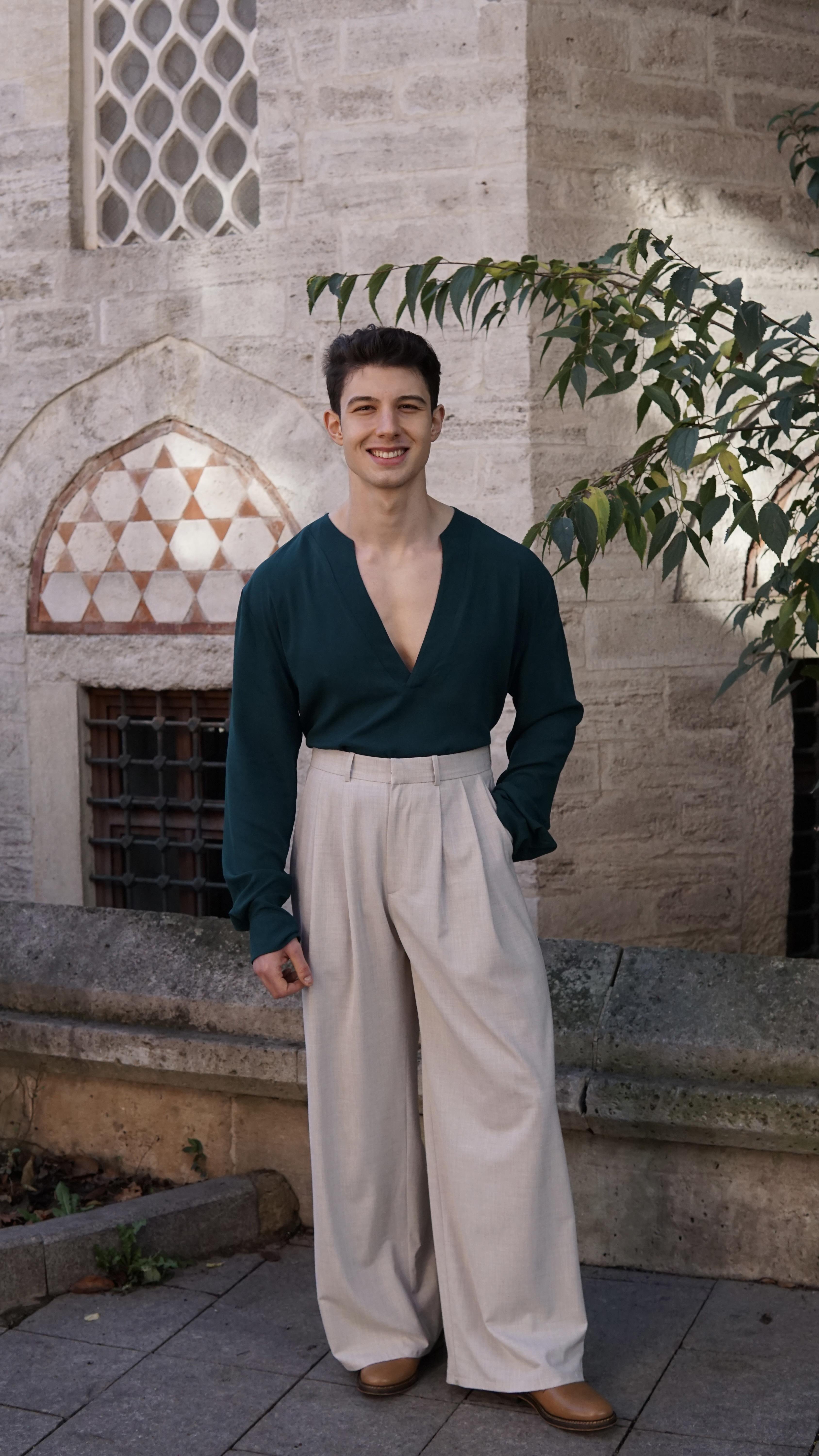 Mr. Fitzwilliam Darcy Ekru Pantolon