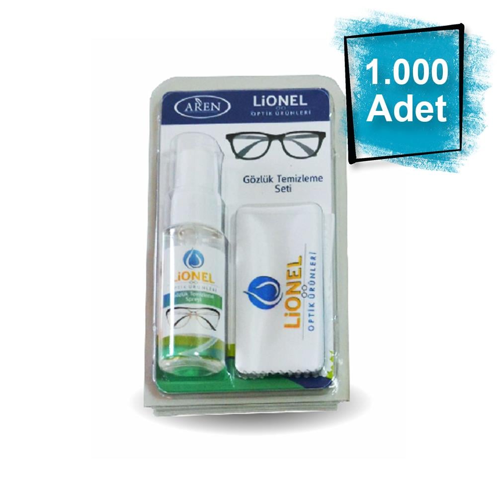 1000 Adet Blister Gözlük Temizleme Seti - 30 ML Solüsyon + Mikrofiber Gözlük Temizleme Bezi