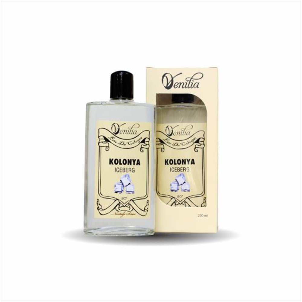 18 Adet 200 ML Cam Şişe Venilia Iceberg Esanslı Kolonya - Iceberg Kolonyası
