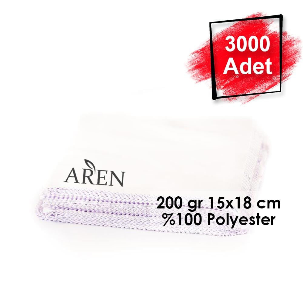 3000 Adet Tek Renk Tampon Baskılı Mikrofiber Gözlük Temizleme Bezi 200 gr 15x18 cm %100 Polyester