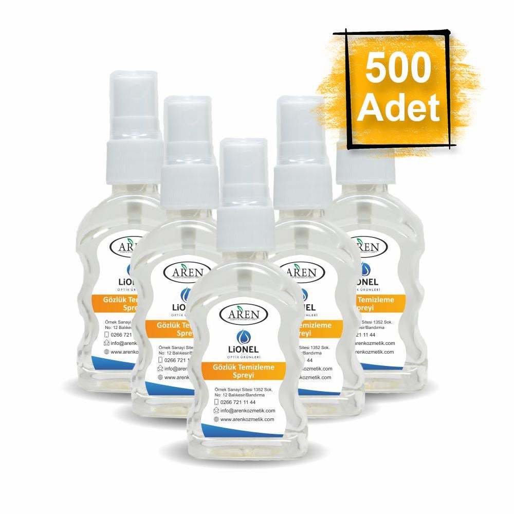 500 Adet 50 ML Gözlük Temizleme Solüsyonu