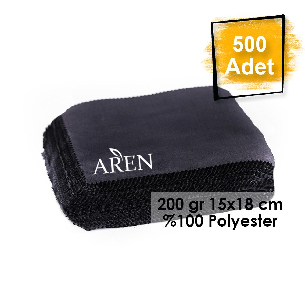 500 Adet Tek Renk Tampon Baskılı Mikrofiber Gözlük Temizleme Bezi 200 gr 15x18 cm %100 Polyester