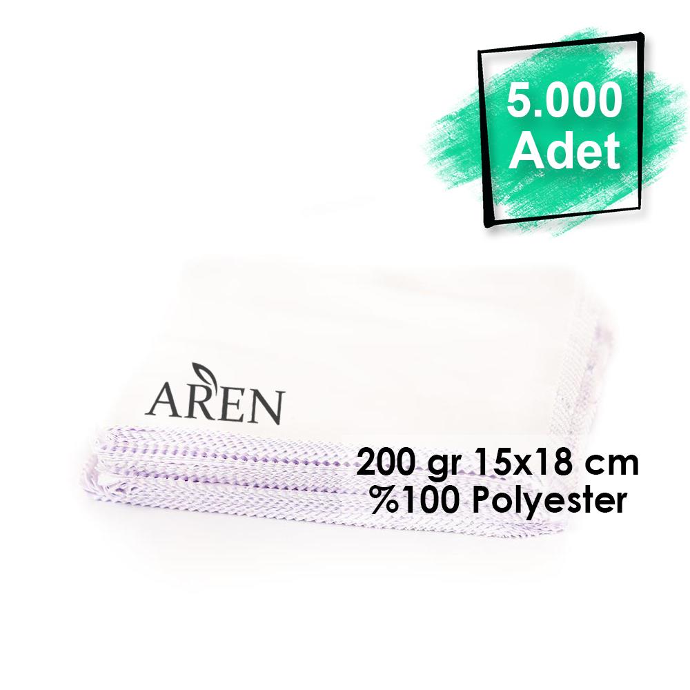 5000 Adet Tek Renk Tampon Baskılı Mikrofiber Gözlük Temizleme Bezi 200 gr 15x18 cm %100 Polyester