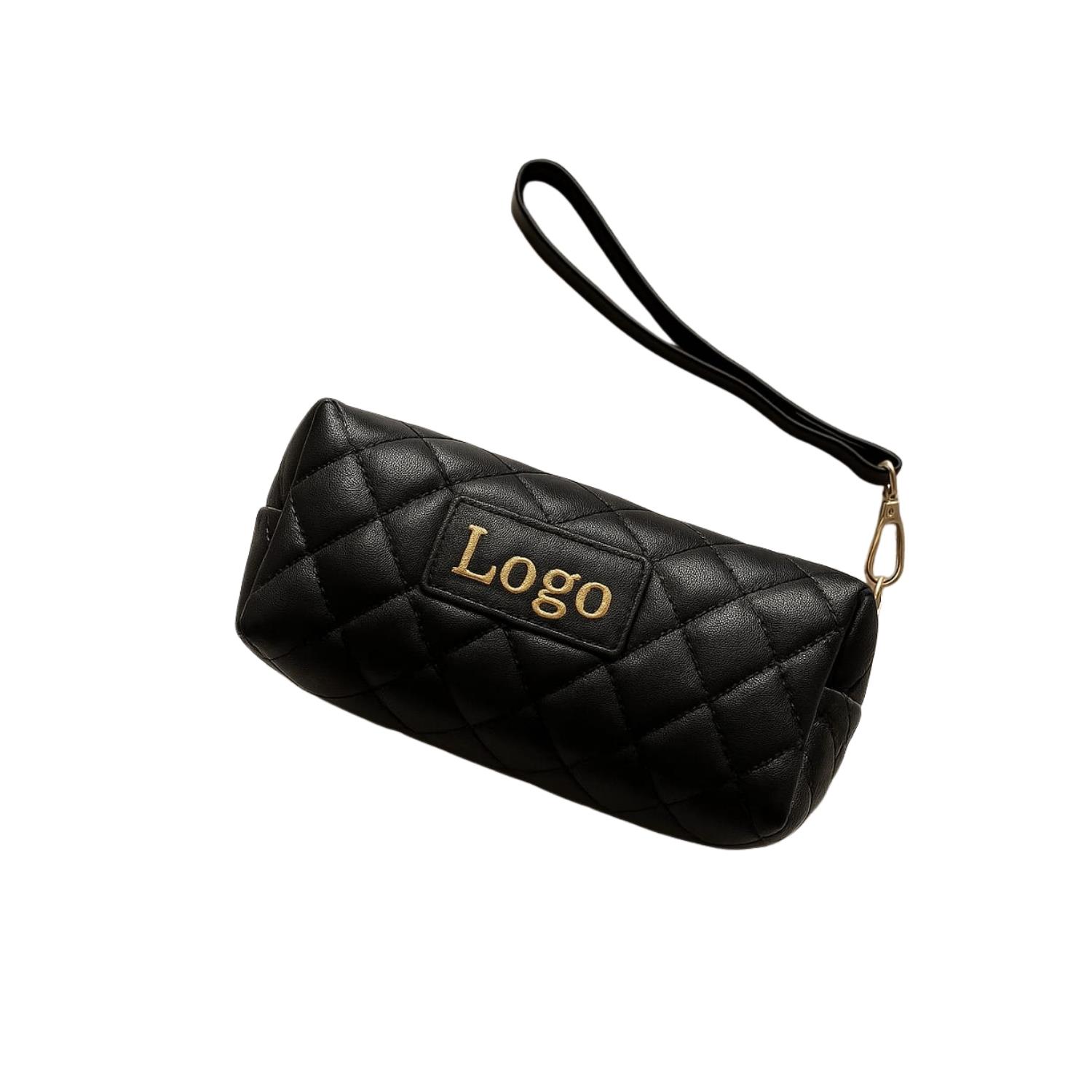 Askılı Kapitone Guilt Model Siyah Gözlük Çantası - Markanıza ve Logonuza Özel