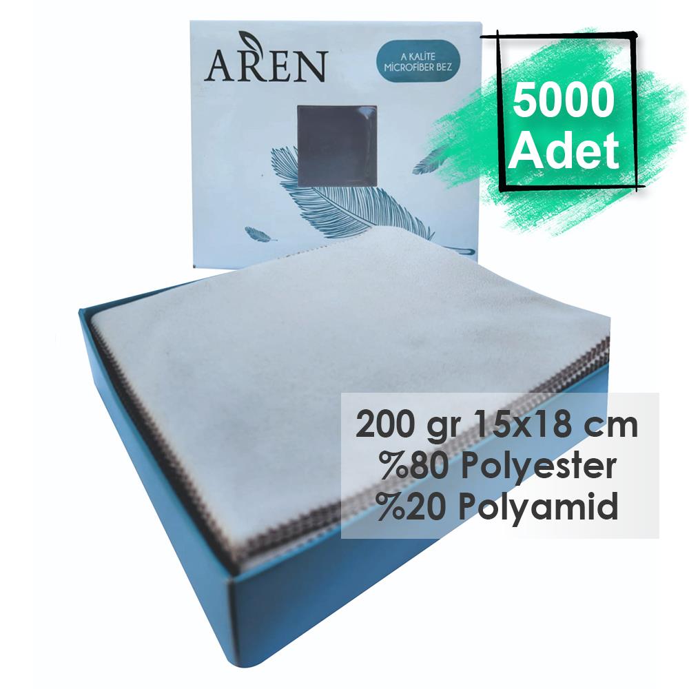 Baskısız 5000 Adet 200 gr %80 Polyester %20 Polyamid, 15x18 cm Mikrofiber Gözlük Temizleme Bezi