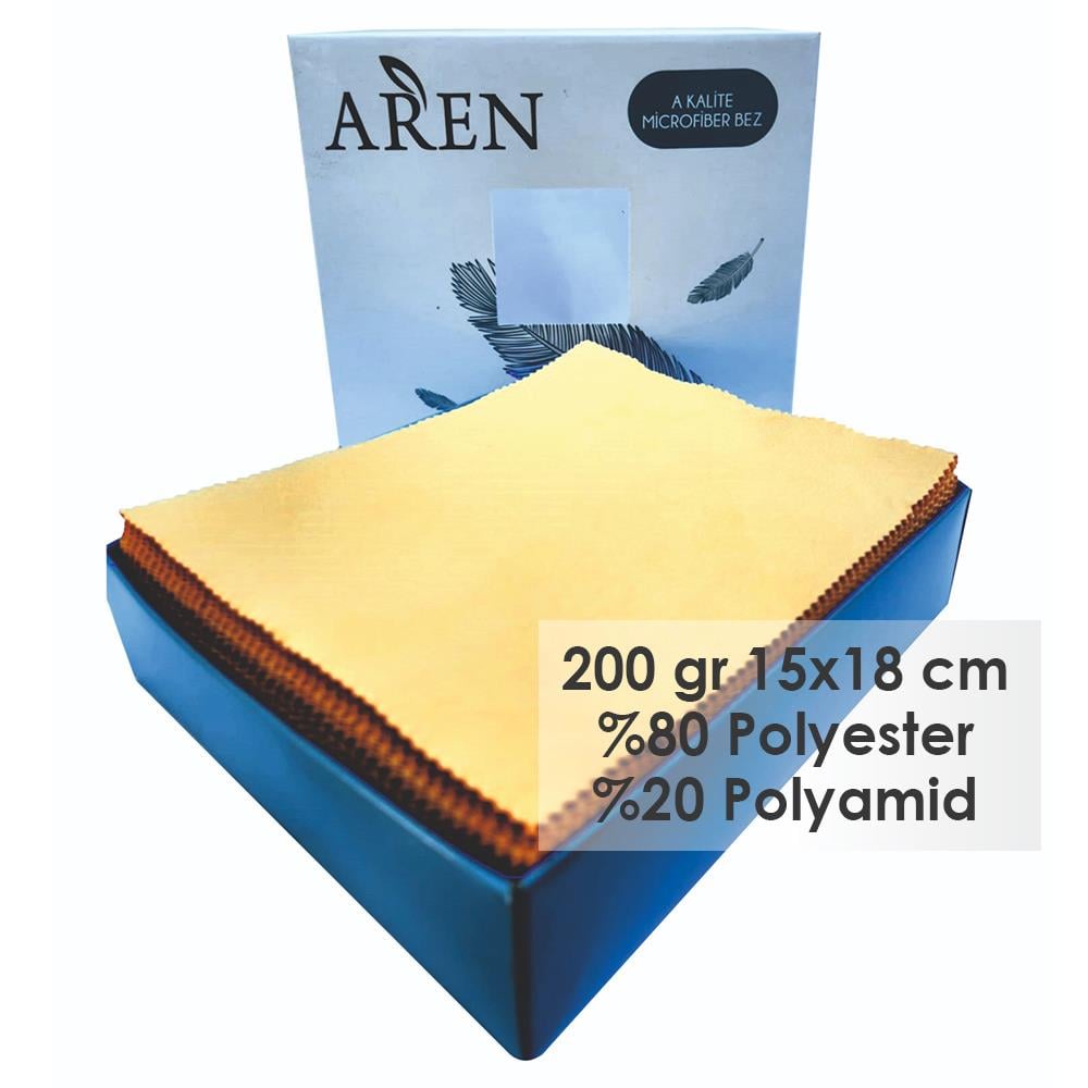 Baskısız Mikrofiber Gözlük Temizleme Bezi, 200 gr %80 Polyester %20 Polyamid, 15x18 cm