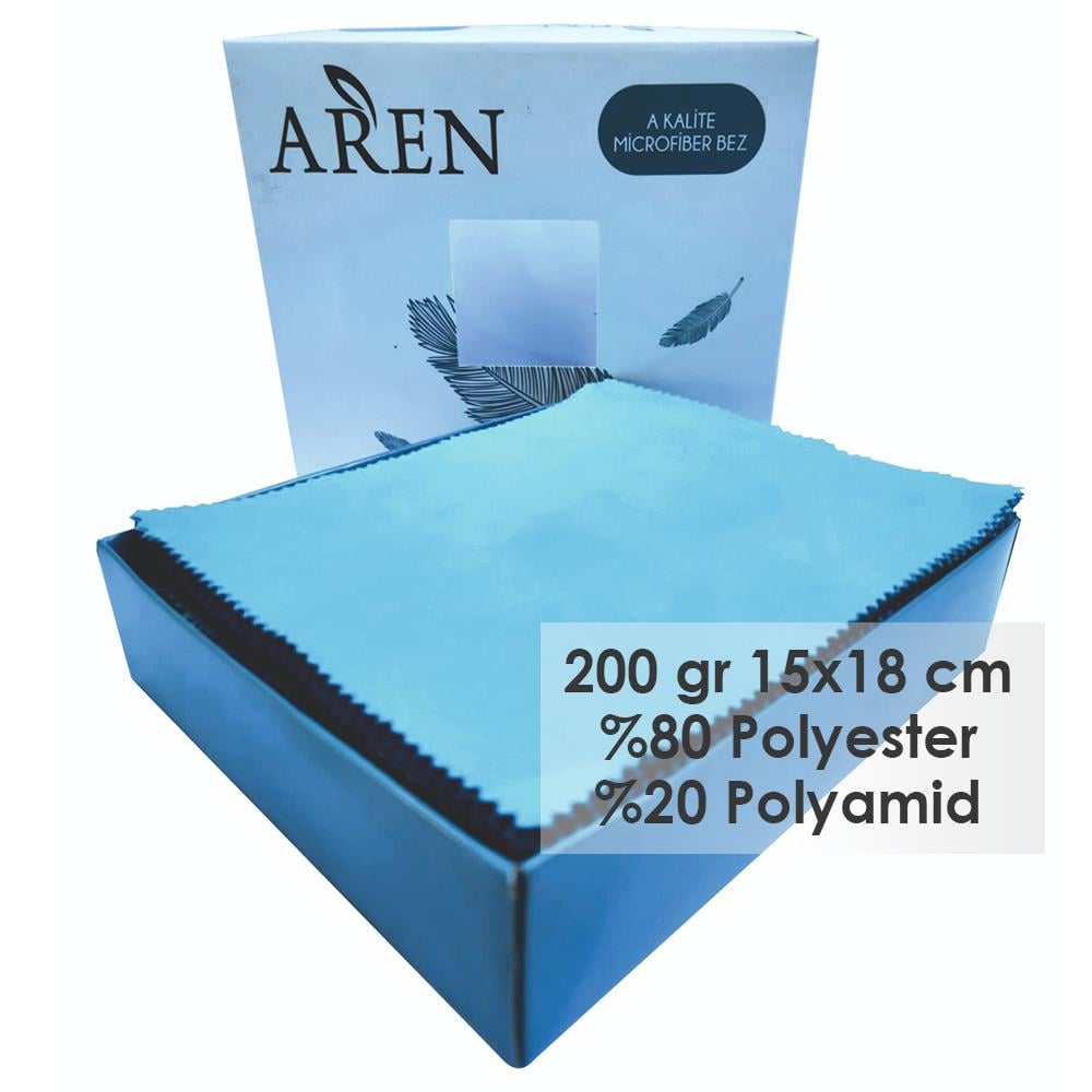 Baskısız Mikrofiber Gözlük Temizleme Bezi, 200 gr %80 Polyester %20 Polyamid, 15x18 cm