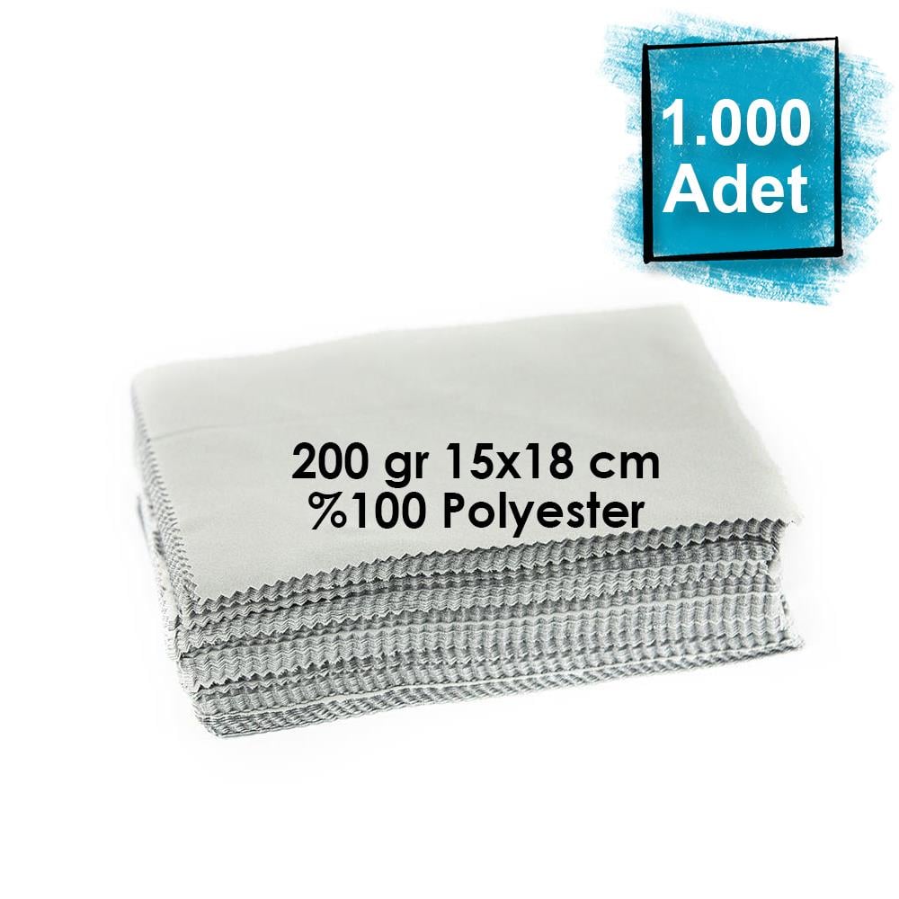 Baskısız Mikrofiber Gözlük Temizleme Bezi 1000 Adet 200 gr 15x18 cm %100 Polyester