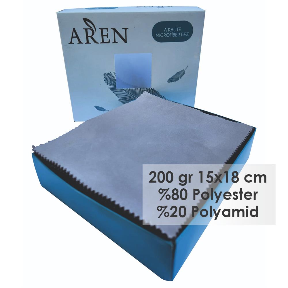 Baskısız Mikrofiber Gözlük Temizleme Bezi, 200 gr %80 Polyester %20 Polyamid, 15x18 cm
