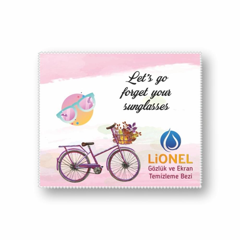 Lionel Bisiklet Desenli Gözlük Ve Ekran Temizleme Seti