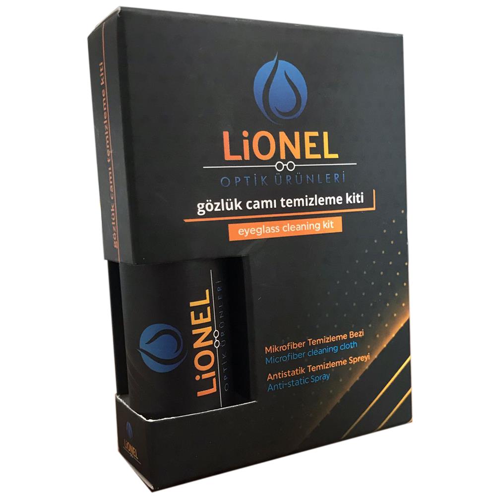 Lionel Gözlük Temizleme Seti, Gözlük Temizleme Spreyi ve Mikrofiber Gözlük Temizleme Bezi