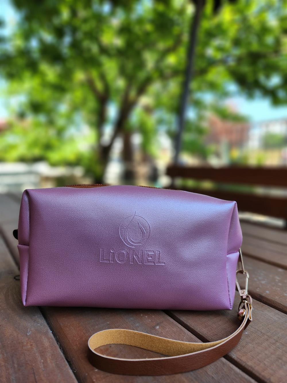 Lionel Makyaj Çantası - Parlak Pudra Pembe