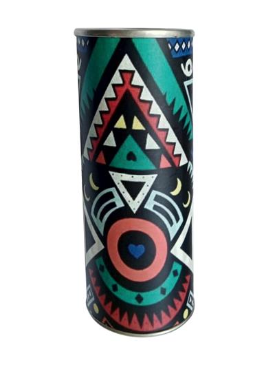 40 adet African Dizayn Silindir Set 15x18 cm Bez + 30 ML Solüsyon + Tornavida