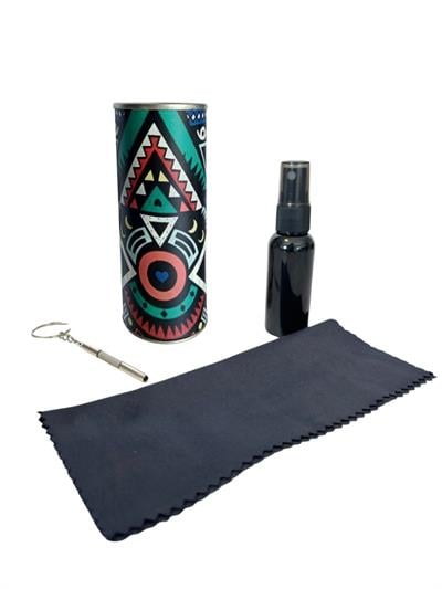 40 adet Karma Dizayn Silindir Set 15x18 cm Bez + 30 ML Solüsyon + Anahtarlık Tornavida