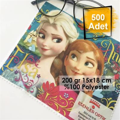 500 Adet Dijital Tam Baskılı Mikrofiber Gözlük Temizleme Bezi 200 gr 15x18 cm %100 Polyester