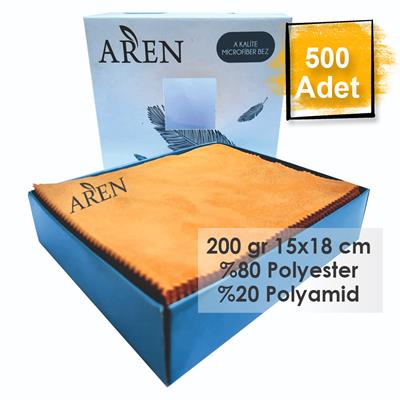 500 Adet Tampon Baskılı Mikrofiber Gözlük Temizleme Bezi, 200 gr %80 Polyester %20 Polyamid 15x18 cm