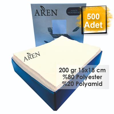 500 Adet Tampon Baskılı Mikrofiber Gözlük Temizleme Bezi, 200 gr %80 Polyester %20 Polyamid 15x18 cm