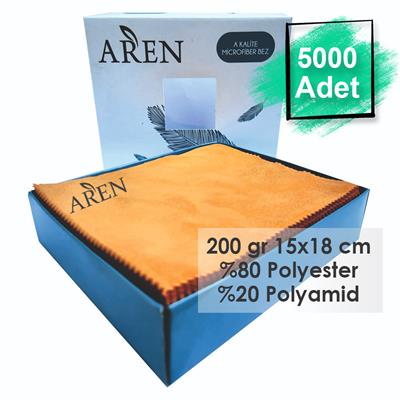 5000 Adet Tampon Baskılı Mikrofiber Gözlük Temizleme Bezi, 200 gr %80 Polyester %20 Polyamid 15x18 cm