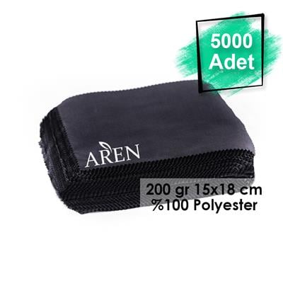 5000 Adet Tek Renk Tampon Baskılı Mikrofiber Gözlük Temizleme Bezi 200 gr 15x18 cm %100 Polyester