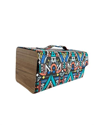 AFRICAN DESIGN GÖZLÜK AKSESUAR ÇANTASI, TAKI VE MÜCEVHER ÇANTASI, ÖZEL GÜNLERDE KULLANILABİLİR EL ÇANTASI