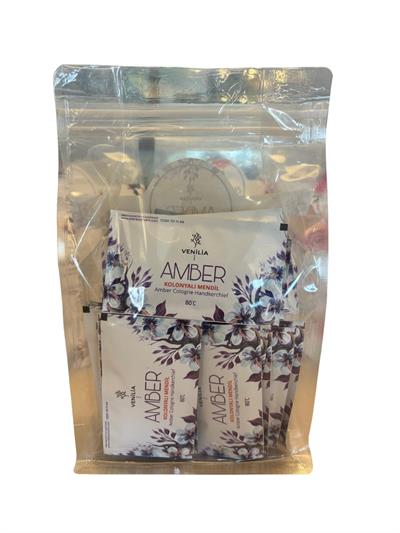Amber Esanslı Kolonyalı Islak Mendil 50 Adet