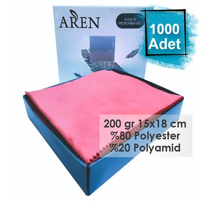 Baskısız 1000 Adet 200 gr %80 Polyester %20 Polyamid, 15x18 cm Mikrofiber Gözlük Temizleme Bezi