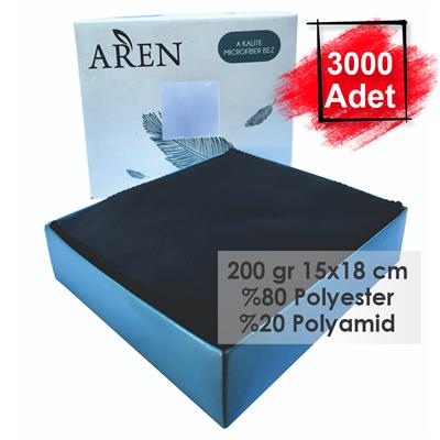 Baskısız 3000 Adet 200 gr %80 Polyester %20 Polyamid, 15x18 cm Mikrofiber Gözlük Temizleme Bezi