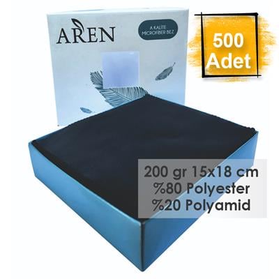 Baskısız 500 Adet 200 gr %80 Polyester %20 Polyamid, 15x18 cm Mikrofiber Gözlük Temizleme Bezi