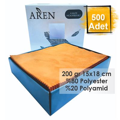Baskısız 500 Adet 200 gr %80 Polyester %20 Polyamid, 15x18 cm Mikrofiber Gözlük Temizleme Bezi