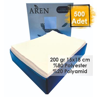 Baskısız 500 Adet 200 gr %80 Polyester %20 Polyamid, 15x18 cm Mikrofiber Gözlük Temizleme Bezi