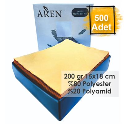 Baskısız 500 Adet 200 gr %80 Polyester %20 Polyamid, 15x18 cm Mikrofiber Gözlük Temizleme Bezi