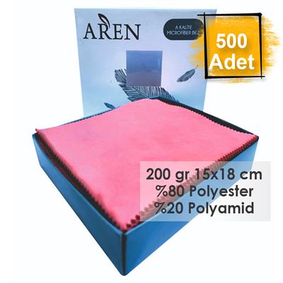 Baskısız 500 Adet 200 gr %80 Polyester %20 Polyamid, 15x18 cm Mikrofiber Gözlük Temizleme Bezi