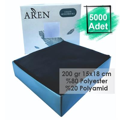 Baskısız 5000 Adet 200 gr %80 Polyester %20 Polyamid, 15x18 cm Mikrofiber Gözlük Temizleme Bezi