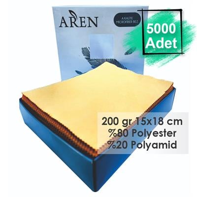 Baskısız 5000 Adet 200 gr %80 Polyester %20 Polyamid, 15x18 cm Mikrofiber Gözlük Temizleme Bezi
