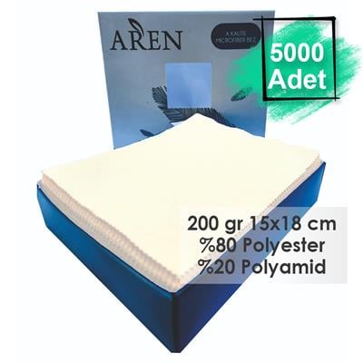 Baskısız 5000 Adet 200 gr %80 Polyester %20 Polyamid, 15x18 cm Mikrofiber Gözlük Temizleme Bezi