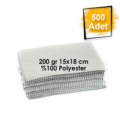 Baskısız Mikrofiber Gözlük Temizleme Bezi 500 Adet 200 gr 15x18 cm %100 Polyester