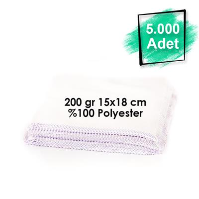 Baskısız Mikrofiber Gözlük Temizleme Bezi 5000 Adet 200 gr 15x18 cm %100 Polyester