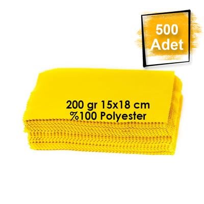 Baskısız Mikrofiber Gözlük Temizleme Bezi 500 Adet 200 gr 15x18 cm %100 Polyester