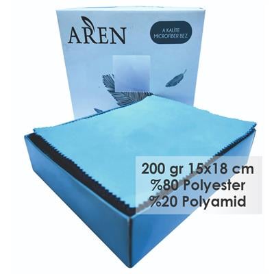 Baskısız Mikrofiber Gözlük Temizleme Bezi, 200 gr %80 Polyester %20 Polyamid, 15x18 cm