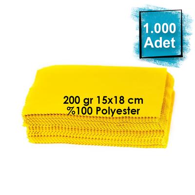 Baskısız Mikrofiber Gözlük Temizleme Bezi 1000 Adet 200 gr 15x18 cm %100 Polyester