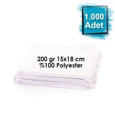 Baskısız Mikrofiber Gözlük Temizleme Bezi 1000 Adet 200 gr 15x18 cm %100 Polyester