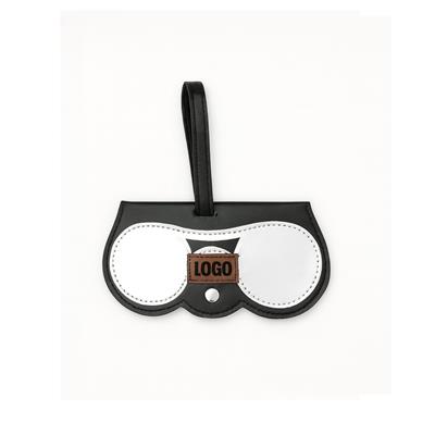 Charmi Model Siyah Beyaz Düz Desen Gözlük Kılıfı Gözlük Çantası