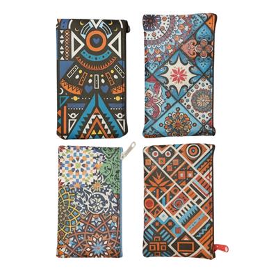 Ethnic, Local, African ve Indian Model 4lü Set Fermuarlı Gözlük Çantası