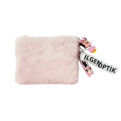 Kokosh Set, Koyu Pembe ve Açık Pembe Fermuarlı 2li Gözlük Çantası