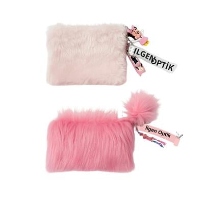 Kokosh Set, Koyu Pembe ve Açık Pembe Fermuarlı 2li Gözlük Çantası